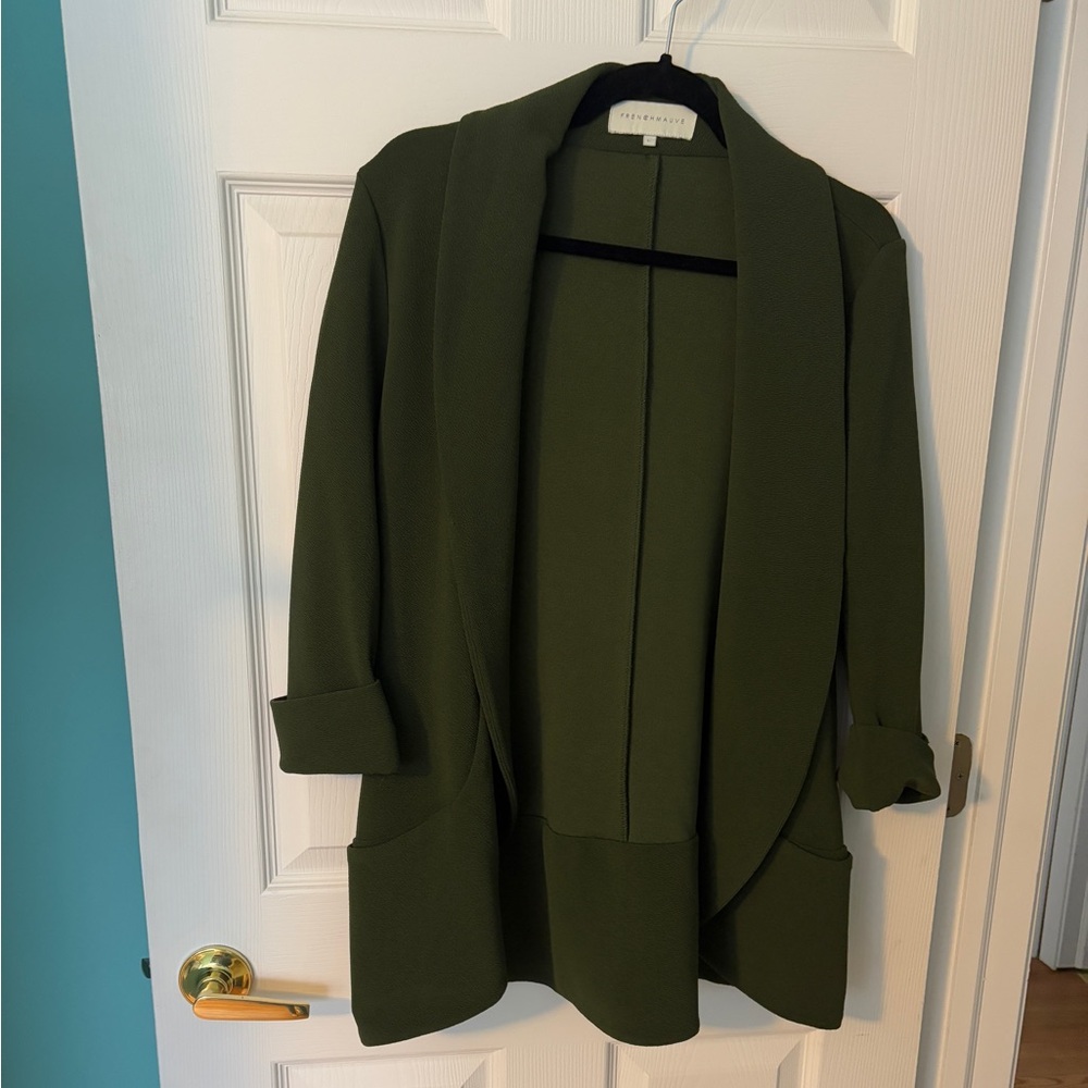 Olive Tunic Blazer